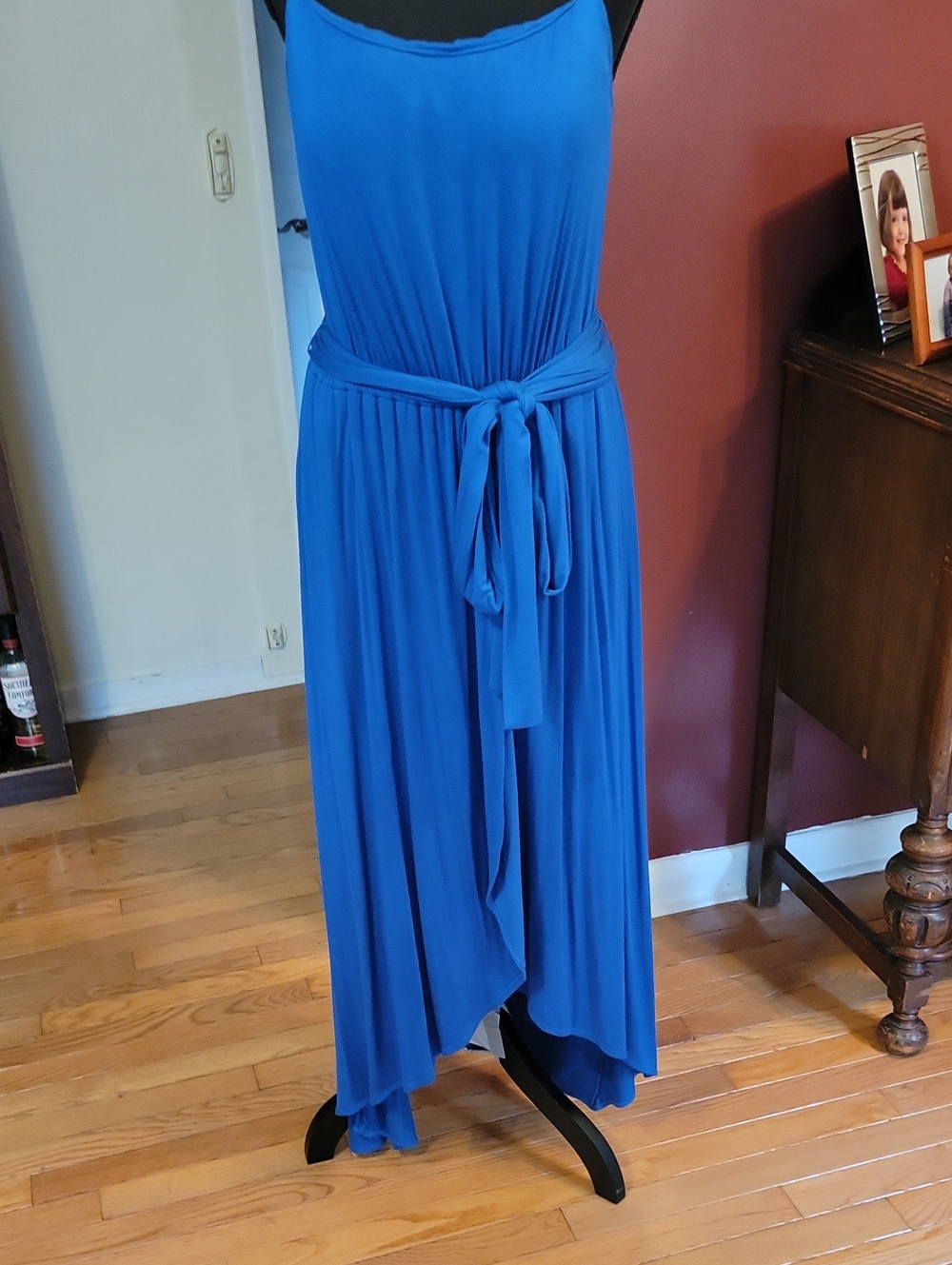 SOMA Sz Large.Blue Sleevless Maxi Dress.Great Condition.
